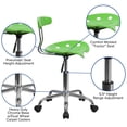 thumbnail image 6 of UrbanPro Plastic Swivel Computer Office Chair with Tractor Seat in Apple Green, 6 of 9