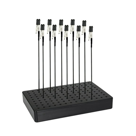 Model Painting Stand Base Holder and Bendable Alligator Clip Sticks Set