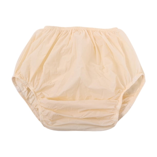 Cubierta de pañales para adultos Profesionales a prueba de fugas cómodas para usar, práctica reutilizable para ropa interior protectora impermeable de Amarillo claro
