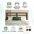 thumbnail image 3 of Castle Place Simple Full, Queen Wooden Slat Headboard, Light Oak, 3 of 7