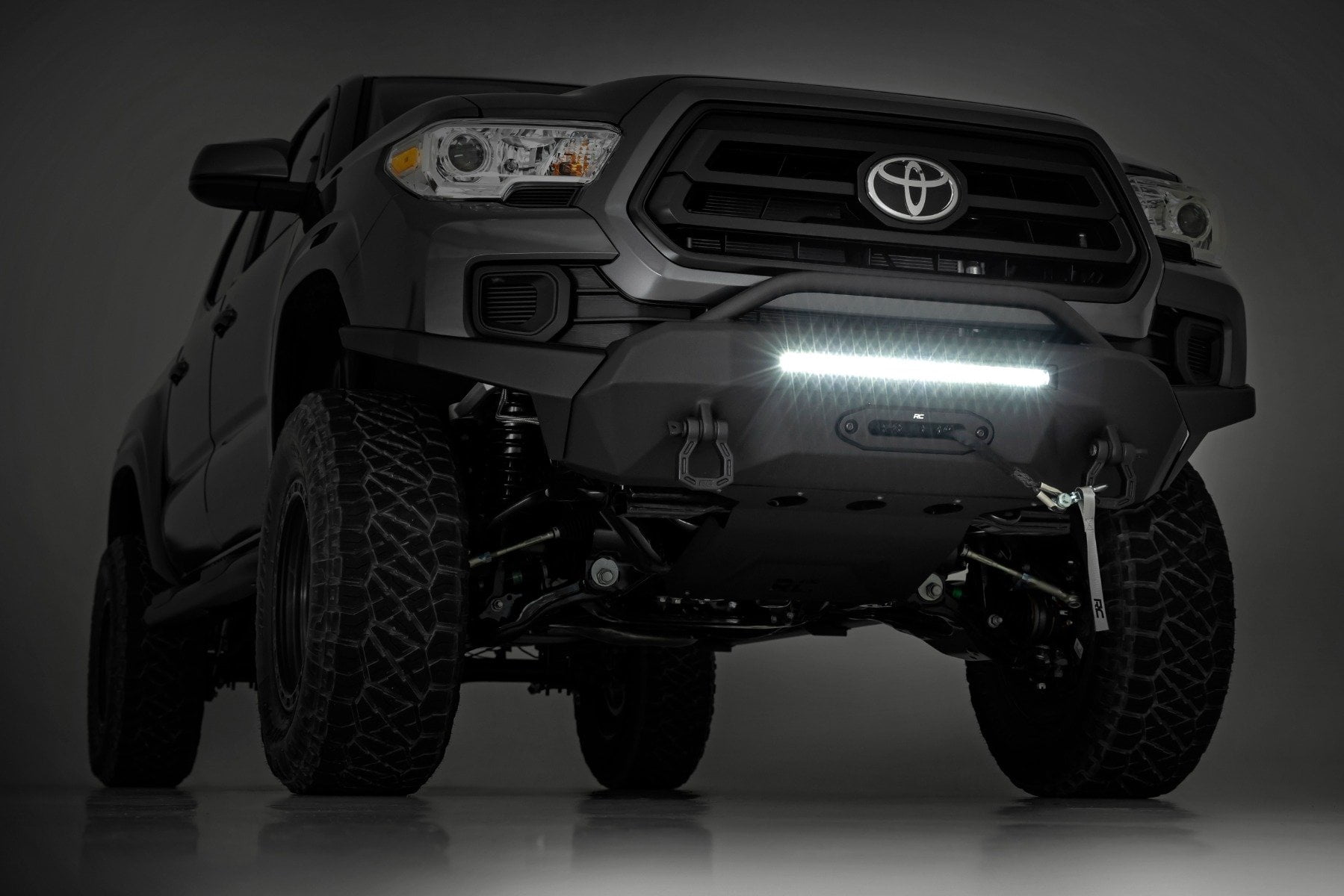 Rough Country LED High Clearance Front Bumper w/9500s for 16-23 Tacoma - 10723 Fits select: 2016-2017,2022-2023 TOYOTA TACOMA