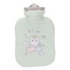 thumbnail image 1 of Bolsa de botella de agua caliente de 500ml, espesante, reducción del dolor, compresa fría y caliente, calentador de cama de agua caliente portátil con cubierta suave, color blanco, 1 of 8
