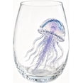 thumbnail image 2 of Handmade Octopus Drinking Glass, Blue Ringed Tentacle Tumbler, Artisanal Ocean Barware for Coastal Home Decor, 2 of 6
