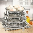 thumbnail image 3 of Steamer Rack Insert Stock Pot Steaming Tray Stand Cookware Kitchen Cooking~ I6I8, 3 of 8