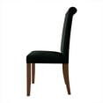 thumbnail image 6 of Castle Place Simple Sophisticated Velvet Upholstered Dining Chairs, Black, Set of 2, 6 of 9