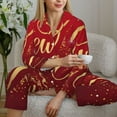 thumbnail image 6 of Naloa Happy New Year2 Pajamas for Women Set, Womens Pajama Sets, Lounge Sets for Women, 2pjs for Women-XX-Large, 6 of 7