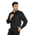 thumbnail image 4 of Bestman Chemises Formelles Classiques en Coton à Boutons avec Contraste Intérieur Coupe Régulière pour Bureau pour Hommes, 4 of 7