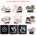 thumbnail image 6 of Cshidworld Baby Bottle Warmer, 12-in-1 Babies Fast Bottle Milk Warmer, Double Food Heater Defrost BPA-Free With Twins, LCD Display, Timer & 24H Temperature Control for Breastmilk & Formula, 6 of 6