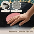 thumbnail image 6 of ODIKA 5'x7' Washable Area Rug Easy Care, Non-Shedding, Pet Friendly, Cd Vinyl Record Disc Geometric Border Round Retro Music Refined for Small Living Room, Bedroom, 6 of 7