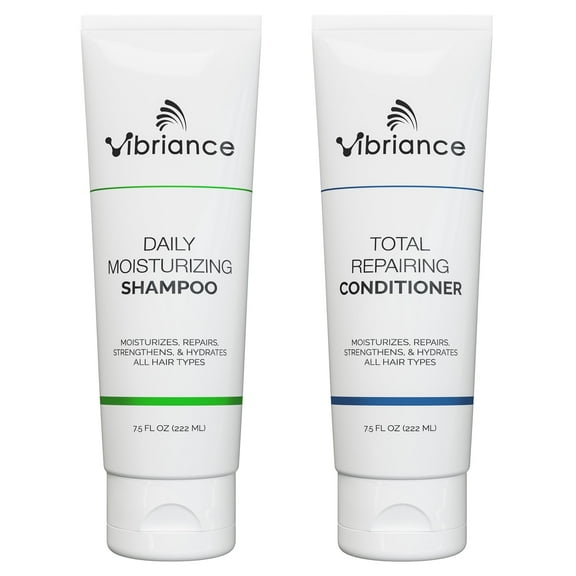 Vibriance Shampoo and Conditioner Set - Strengthening Wash Infused with Biotin for Dry, Damaged, Aging Hair - Deeply Hydrating, Moisturizing