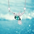 thumbnail image 3 of TOYFUNNY Ladies Personality Diamond Studded Hummingbird Chain Bird Fly Necklace Jewelry for Women, 3 of 9