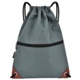thumbnail image 1 of Mochila Mochila con cordón de saco de gimnasio Mochila con cordón resistente al agua Bolsa con bolsi Cacagoo Mochila, 1 of 7