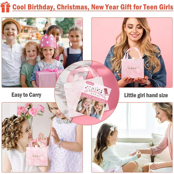 Bracelet Making Kit for Girls, 85PCs Charm Bracelets Kit with Beads, Jewelry Charms, Bracelets for DIY Craft, Jewelry Gift for Teen Girls