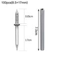 thumbnail image 1 of MYG 100pc eamless nail double headed base thread with sleeve tool for concrete walls, 1 of 9