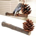 thumbnail image 4 of Applewood Bird Perch, Additional Space Easy To Grasp Exercise Natural Perch Bird Stand Pole Cage Decoration  For Parakeets For Conures 15cm / 5.9in Stand Pole Length, 4 of 8