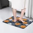 thumbnail image 4 of Pumpkin Ghost Bat Halloween Pattern Flannel Non Slip Door Rugs,Washable Door Mats Indoor,Decorative Door Mats,Dirt-Resistant and Absorbent Doormat for Entrance,Bedroom,Kitchen,Bathroom,31.5"x17", 4 of 4