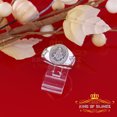thumbnail image 6 of King of Bling's 0.50CT Real Diamond 925 Sterling Silver White Fashion Masonic Men's Ring Size 12, 6 of 12