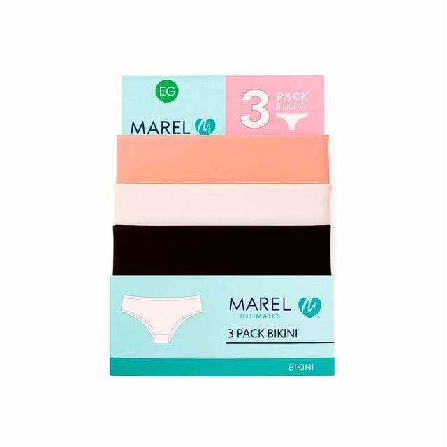 Bóxers Marel para Mujer, Microfibra Multicolor Talla EG, 3 Piezas