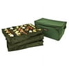 Tree Keeper 27" Green 3-Tray Christmas Ornament Storage Bag - Holds 72 Ornaments