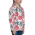 thumbnail image 3 of Sikiie Rose Flowers Youth Hoodie Sweatshirt Pullover Hooded Classic Casual Essentials Hoodiefor Boys Girls Kids -Large, 3 of 6