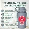 thumbnail image 2 of Pure Magic  Diaper Pail, Heka Large, Patented Odor-Stop System, Collaspible, Use Any Garbage Bag, Pigeon Blue, 2 of 8
