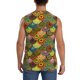 thumbnail image 4 of Fotbe Colorful Circle Men's Camiseta sin Mangas Estampada para Hombres, Playera Casual para Gimnasio, Entrenamiento, Playa-X-Large, 4 of 7