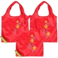 thumbnail image 3 of bolsas ecológicas plegables reutilizables estilo fruta, bolsos de compras portátiles de poliéster para mujer (estilo fresa), 3 of 8