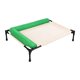 thumbnail image 3 of Cama elevada para mascotas con almohada, malla transpirable, portátil, con patas antideslizantes, cama para mascotas, elevada para perros Verde M, 3 of 8