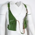 thumbnail image 4 of Bolso de hombro Steampunk perfecl con arnés de cuero PU Verde, 4 of 8