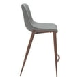 thumbnail image 2 of Magnus Counter Stool Slate Gray & Walnut Counter Stool, Modern Style, Plush and durable faux leather fabric, Plywood, Indoor Bar, 2 of 5