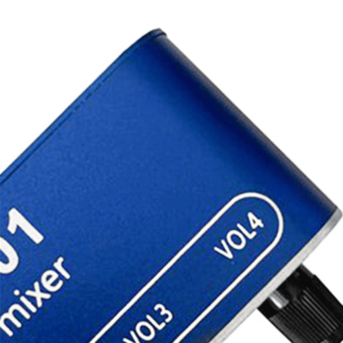 2X DC5V-12V AU-401 Stereo Audio Mixer 4 Input 1 Output Individually Controls Board Sound Mixing DIY Headphones Amplifier,2 x Audio Mixer,blue