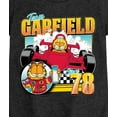 thumbnail image 3 of Garfield - Racing Garfield - Girls Fitted Short Sleeve Graphic T-Shirt, 3 of 5