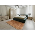 thumbnail image 4 of Ahgly Company Indoor Rectangle Mid-Century Modern Mahogany Brown Oriental Area Rugs, 4' x 6', 4 of 6