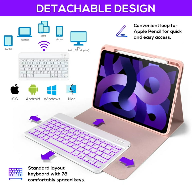 Amazon.com: Harvopu Keyboard Case Compatible with iPad Air