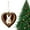 F, variant on Luysn Heart-Shaped Animal Christmas Ornament for Christmas Tree,2D Flat Acrylic Forest Animal Hanging Woodland Pendant for Xmas Tree Decor, Animals Lovers Gift Home Party Decor Ornaments (1Pc/3Inch)