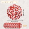 thumbnail image 2 of 8Pcs Manteles Redondos Desechables Rojos, 13" Decoraciones de Mesa con Brillos Metálicos, 2 of 6