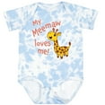 thumbnail image 3 of Inktastic My Meemaw Loves Me Cute Giraffe Boys or Girls Baby Bodysuit, 3 of 5