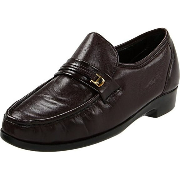 Men's Riva Burgundy Ankle-High Leather Loafer - 13D