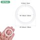 thumbnail image 3 of Uxcell 30-Pack Aros para Atrapasueños, Aros Redondos de Plástico de 1.5 Pulgadas para Macramé Floral para DIY de Corona de Boda Blanca 0.2 Pulgadas, 3 of 6