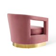thumbnail image 4 of Modway Frolick Performance Velvet Armchair in Dusty Rose, 4 of 9