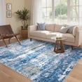 thumbnail image 3 of Garvee 5'x7' Modern Abstract Area Rug Washable Accent Carpet, Non-Slip Low Pile Indoor Mat for Living Room Bedroom Home Office, Light Blue, 3 of 8