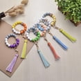 thumbnail image 4 of Pulsera Llavero Pulsera Con Cuentas De Silicona Pulsera De Cuentas De Madera Para Mujer Chica Llavero Anillo Brazalete De Cuentas 2 Piezas Cateissary AP006770-01, 4 of 6