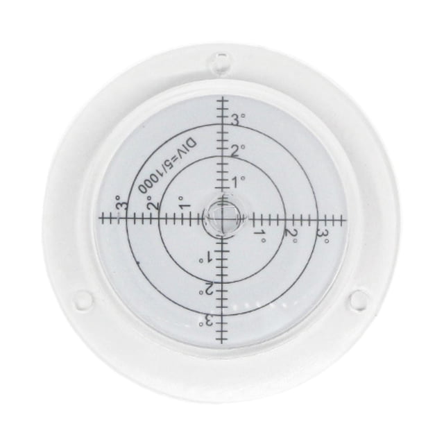 Nivel de burbuja horizontal Cardán Instrumento de nivelación Profesional Circular Spirit blanco