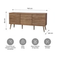 thumbnail image 3 of Credenza Relan Pensilvania Café Diseño Varillado, 3 of 8