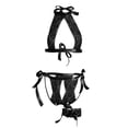 thumbnail image 6 of JSGEK Women Halter Neck Cutout 2 Piece Set Crop Top and Bottom with Garter Strap Lingerie for Intimate Evenings Black XXL, 6 of 10