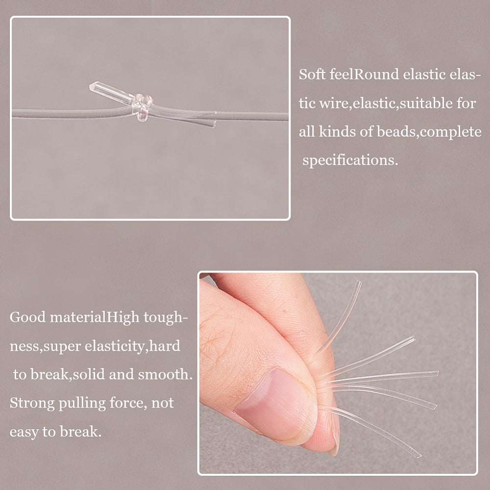 Elastic Crystal Thread Clear 0.8mm about 1093.61 yards(1000m)/roll