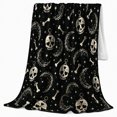 thumbnail image 2 of Gothic Gothic Motif Celestial Moon, Mystical Celestial Art Scene, Warm Flannel Blanket for Living Room and Bedroom, Celestial Art Lovers Valentine's Day Gift, Celestial Home Decor, 2 of 9