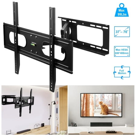 UPC: 0616043300498 | iMountek Full Motion TV Wall Mount Swivel Tilt TV Wall Rack Support 37-70” TV Wall Mount Max VESA Up To 600x400mm Holds Up To 99LBS