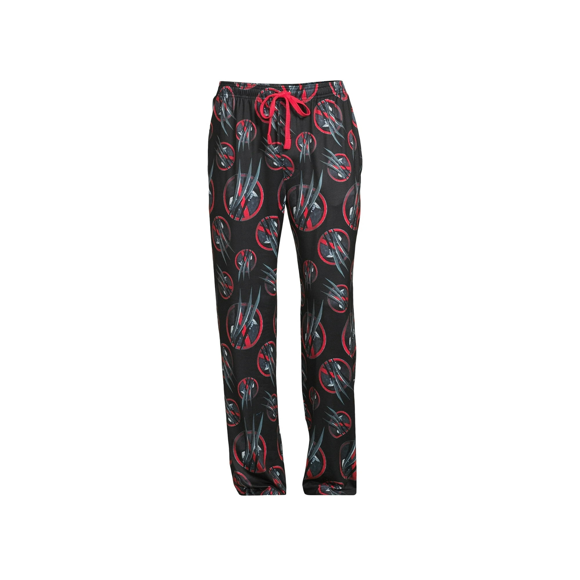 Deadpool Wolverine Black Pajama Sleep Pants Large Walmart