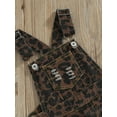 thumbnail image 5 of Bagilaanoe Toddler Baby Girl Summer Short Jumpsuit Sleeveless Solid Color/Leopard Print Print Suspender Overalls 1T 2T 3T 4T 5T 6T Kids Short Pants Summer Outfits, 5 of 8